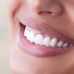 Closeup of brilliant white smile