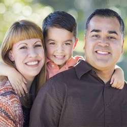 outdoor family portrait