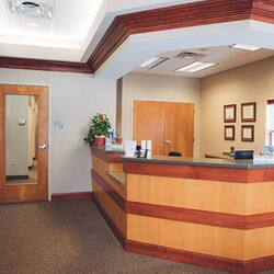 Welcoming front desk